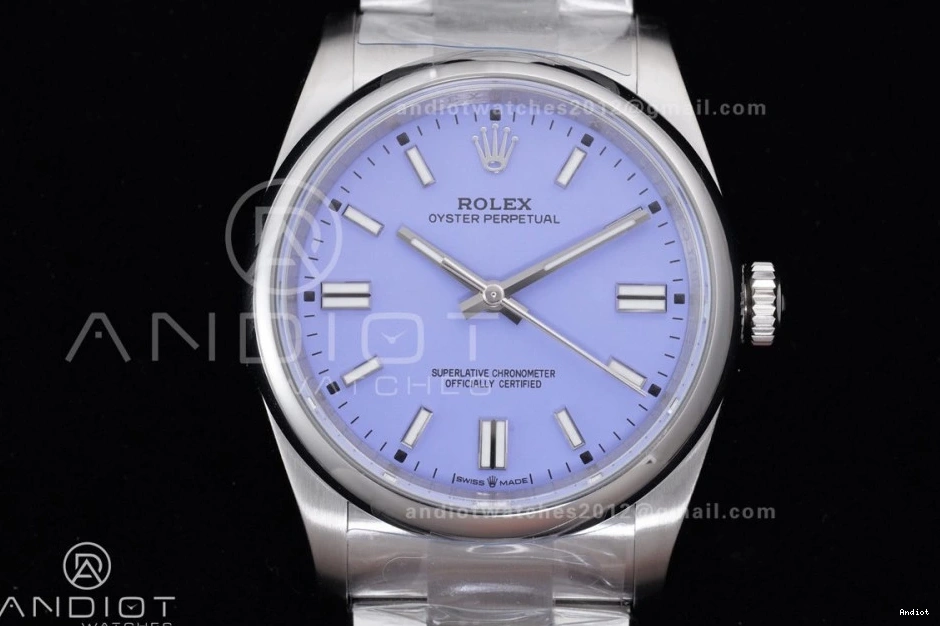 VR Oyster Lavender 904L SmoothTexture KRF Steel 36mm Edition Perpetual 962 1:1 Dial Best 126000 0704